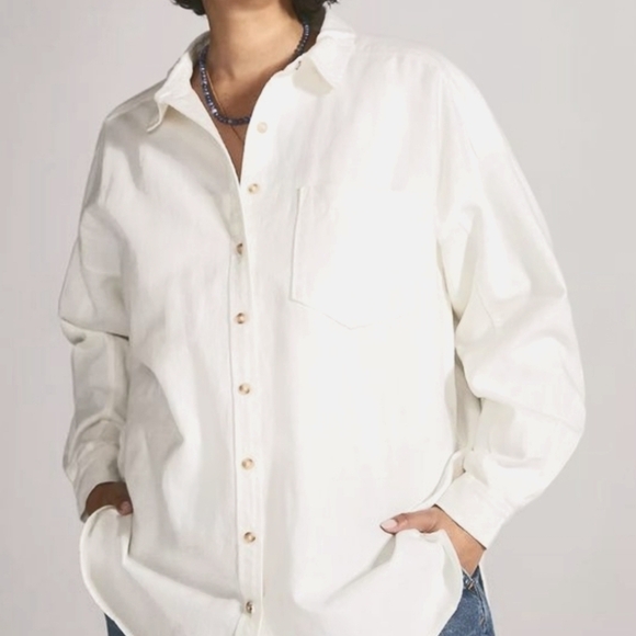 Anthropologie Pilcro Oxford Tunic  Buttondown Shirt XS - Picture 1 of 5